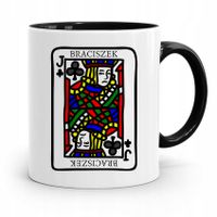 Kubek Czarny Prezent Dla Brata Walet Braciszek Z Nadrukiem Ze Zdjęciem