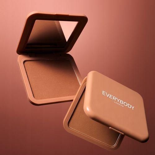 EVERYBODY LONDON Prasowany bronzer, lusterko, Caramel Brown na Arena.pl