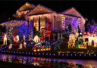 HIT! OZDOBA ŚWIĄTECZNA DZWONKI ZIMNY BIAŁY NEON