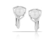 Klipsy z perełkami z kolekcji Classic (E14785AG)