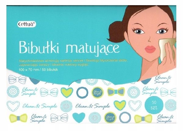 CETTUA Bibułki Matujące 50 szt. zdjęcie 2