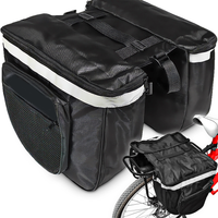TORBA NA BAGAŻNIK ROWEROWY ROWEROWA SAKWA NA BAGAŻNIK KUFER DUŻA GRUBA