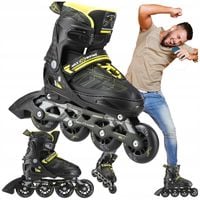 ROLKI REGULOWANE DLA DZIECI ŁYŻWOROLKI KÓŁKA KAUCZUK REKREACYJNE 31-34