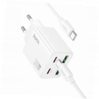 Ładowarka Hoco N56 30W 4 wejścia USB-C biała do Honor 600 Pro