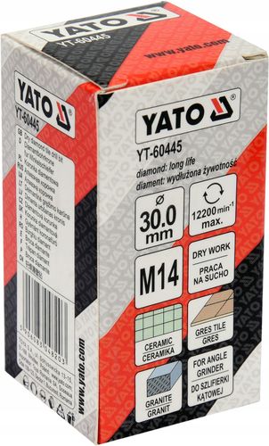 DIAMENTOWE WIERTŁO DO GRESU 30 MM (M14) YATO na Arena.pl