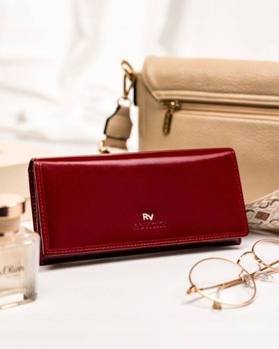 duży, skórzany portfel damski z systemem rfid - rovicky na Arena.pl