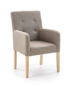 Krzesło Filem ciemny beż tkanina Inari