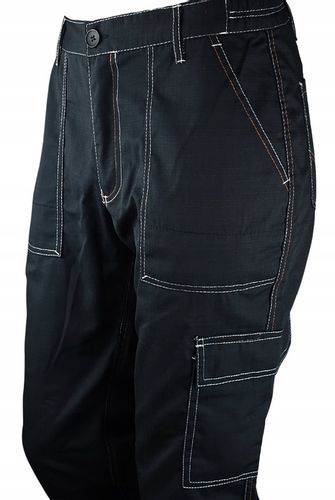 Spodnie ROBOCZE męskie BHP MOCNE ochronne WZMACNIANE RIP-STOP na rozdarcia na Arena.pl