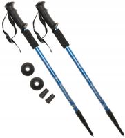 KIJKI Trekkingowe NORDIC WALKING Do Chodzenia Kije REGULOWANE 135cm 2663