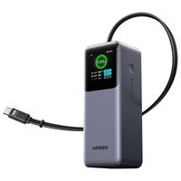 powerbank 20000mah ugreen pb726, usb + usb-c, 165w, ze zwijanym