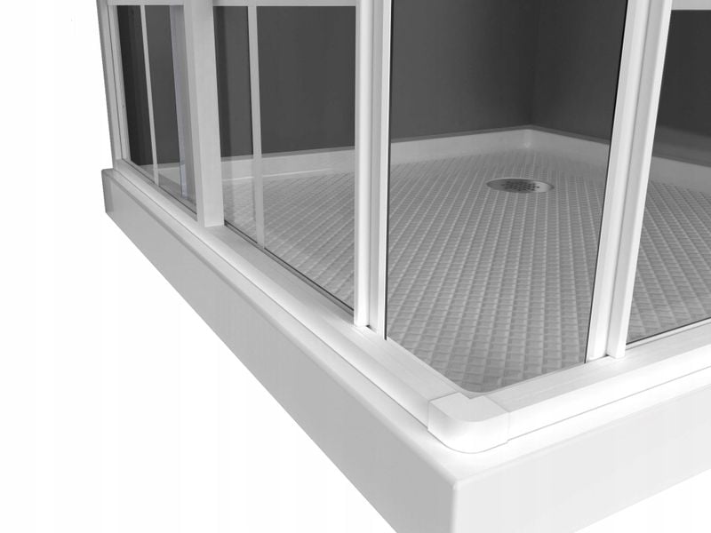 Kabina prysznicowa 90x90 biała LOFT 2x szprosy CE zdjęcie 4