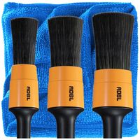 ADBL ROUND ZESTAW 3 PĘDZELKI DO CZYSZCZENIA SAMOCHODU DETAILING