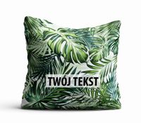 Poduszka Dekoracyjna KWIATY  z Twoim napisem K18