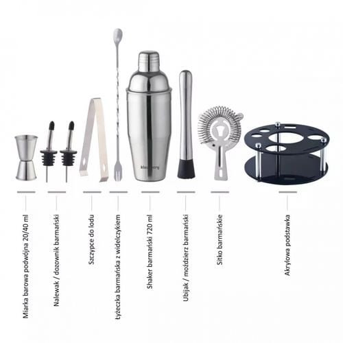 zestaw barmański 9 elementów klausberg kb-7580 na Arena.pl