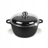 Garnek z pokrywką szklaną 28cm 5.8L MAESTRO MR-4628C