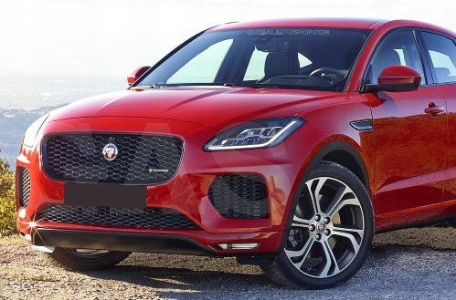 Jaguar E-Pace - Chromowane Listwy Grill Chrom Atrapy Zderzaka Tuning zdjęcie 4