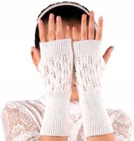 Rękawiczki Mitenki Ocieplane Bez Palców Ciepłe