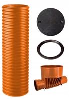 Studnia Przelotowa 315x1000 Kineta Przelotowa + Rura Karbowana z