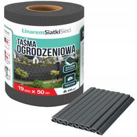 TAŚMA OGRODZENIOWA 19cmx50m +UV OSŁONA NA OGRODZENIA PANELOWE PŁOT