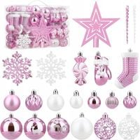 Zestaw bombek choinkowych SOLEDI Zestaw 128 wiszących ozdób choinkowych