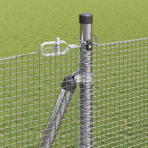 Ogrodzenie z słupkami Srebrny 1.5 x 50 m Stal na Arena.pl