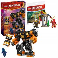 LEGO Ninjago Mech żywiołu ziemi Cole’a 71806 + Bitwa Kaia i Raptona