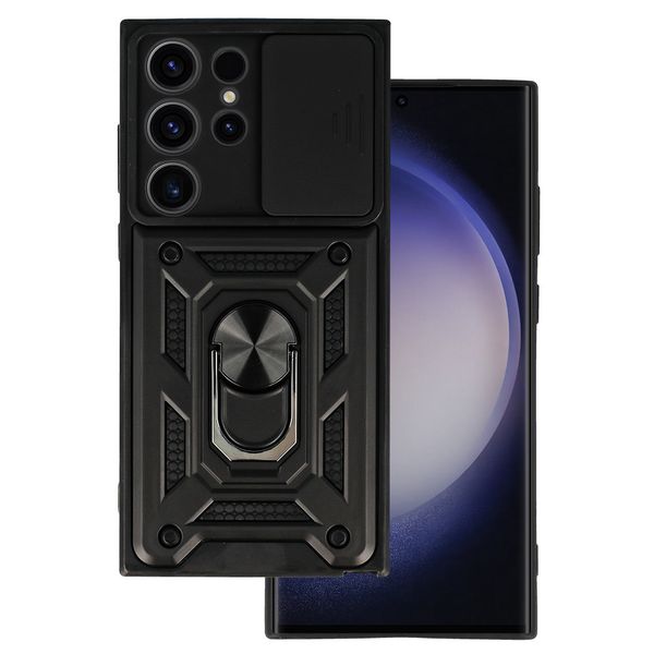 Slide Camera Armor Case do Samsung Galaxy S23 Ultra Czarny zdjęcie 1