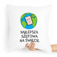 Poduszka Prezent Dla Szefa Najlepsza Na Świecie Z Nadrukiem Ze Zdjęciem