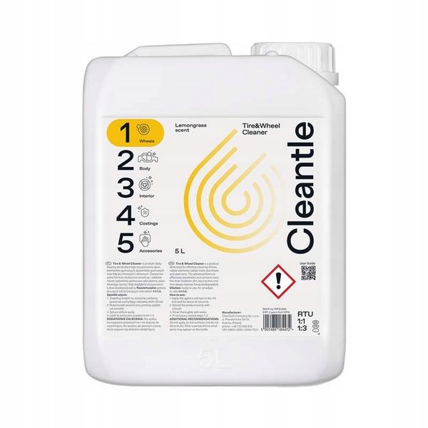 Cleantle Tire & Wheel Cleaner 5L zdjęcie 3