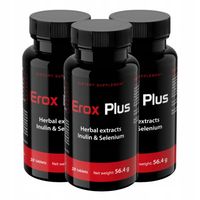 3x EROX PLUS - SILNY ŚRODEK NA POPRAWĘ POTENCJI, EREKCJI I LIDIBO 30kaps.