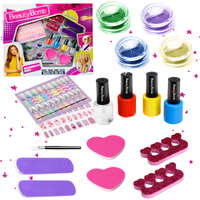 Zestaw Do Malowania Paznokci Dla Dzieci Stylizacji Naklejki Tipsy Brokat