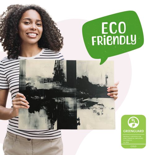 Obraz Canvas Do Sypialni Abstrakcja Czarny Wzór Akwarele 70cm x 50cm na Arena.pl