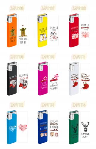 Zapalniczka gazowa z nadrukiem uv prezent twój napis na dzień taty ojca na Arena.pl