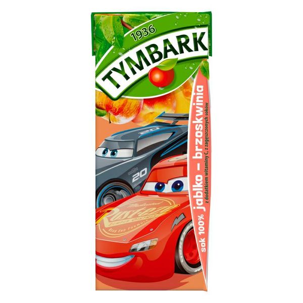 TYMBARK Sok 100% Jabłko Brzoskwinia 200ml zdjęcie 1