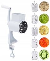 MASZYNKA Ręczna Do TARCIA Ziemniaków Warzyw Tarka Szatkownica 5x Wkład 3911