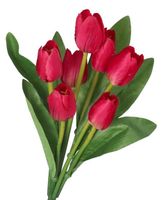 TULIPANY BUKIET TULIPANÓW GUMOWANE JAK ŻYWE 36CM