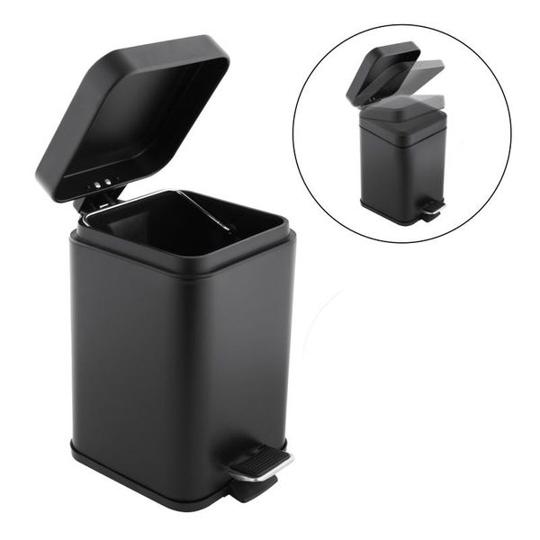 Zestaw łazienkowy czarny 2-elementy - kosz na śmieci i szczotka do WC zdjęcie 13