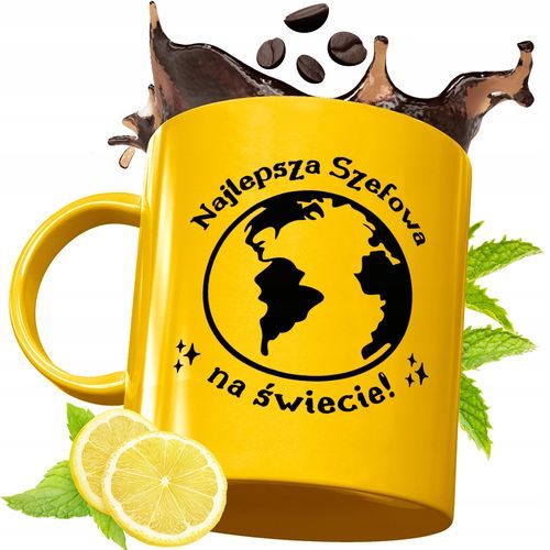 Złoty Kubek Premium Dla Szefowej Prezent Z Nadrukiem Ze Zdjęciem na Arena.pl