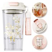 kubek, butelka na wodę ze słomką i ustnikiem 550 ml bd29