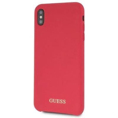 Etui Guess Silicone do iPhone Xs Max (czerwone) na Arena.pl