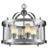 Industrialna LAMPA wisząca NEW YORK P04567CH Cosmolight okrągły zwis szklany chrom