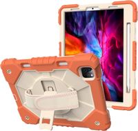 Etui do iPad Air 4/5 10,9” z Podstawką i Paskiem na Ramię Pomarańczowe