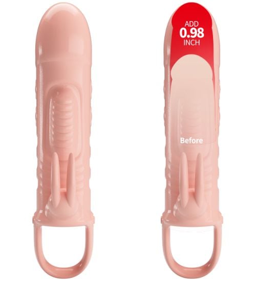 Wibrująca nakładka na penisa sleeve zdjęcie 2