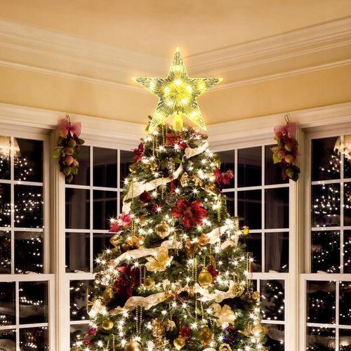 Gwiazda Czubek 31 Led Biały Ciepły na Choinkę Święta Świecąca Ozdoba Szpic na Arena.pl