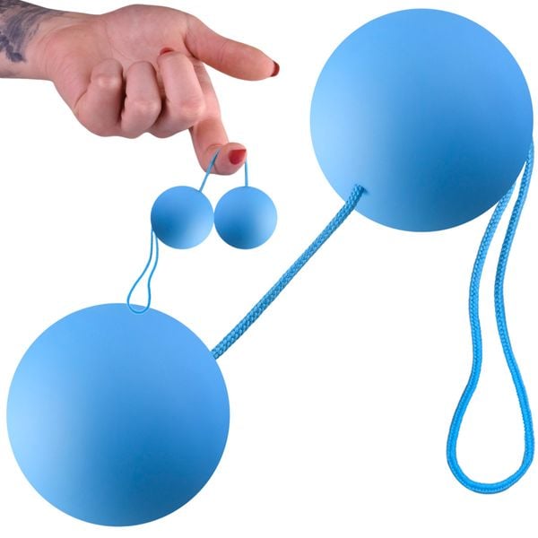 CIĘŻKIE MEDYCZNE WIBRUJĄCE KULKI GEJSZY NIEBIESKI zdjęcie 1