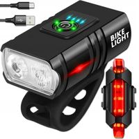 ZESTAW LAMPEK ROWEROWYCH USB DO ROWERU PRZÓD TYŁ LAMPKI ROWEROWE KOMPLET