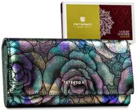 portfel damski skórzany ptn 42122-md green