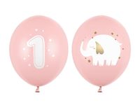 Balony 30 cm, Roczek, Pastel Pale Pink