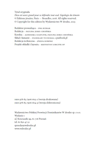 Bóg jest wystarczająco duży, by obronić się sam. Apologia świadka na Arena.pl