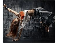 70X50CM OBRAZ DZIEWCZYNA TAŃCZĄCA BREAKDANCE ŚCIAN
